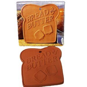 Boston Warehouse Terracotta Stone Tile Bread & Butter Warmer Vintage